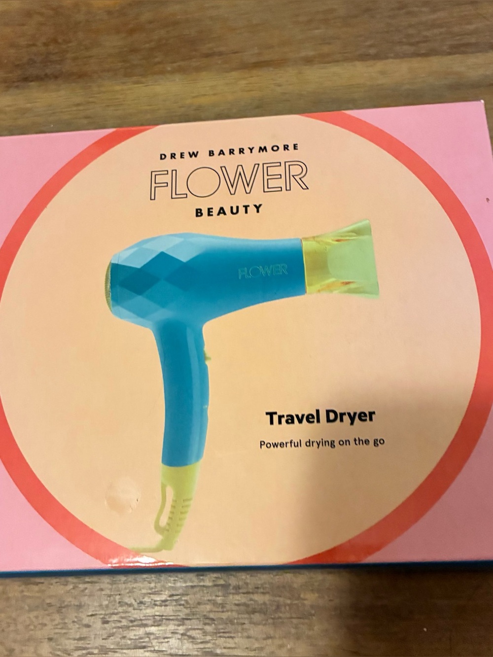 Drew Barrymore flower beauty travel hairdryer